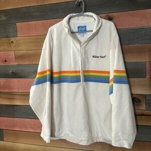 Wilbur Soot Polaroid fleece 1/4 zip pullover sweater